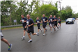 Officers running with police escort 6
