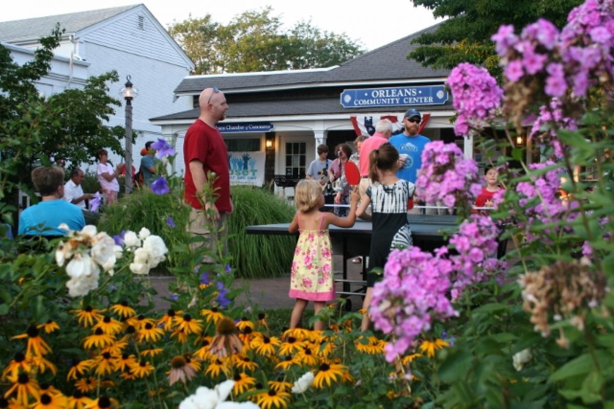 Children playing ping-pong