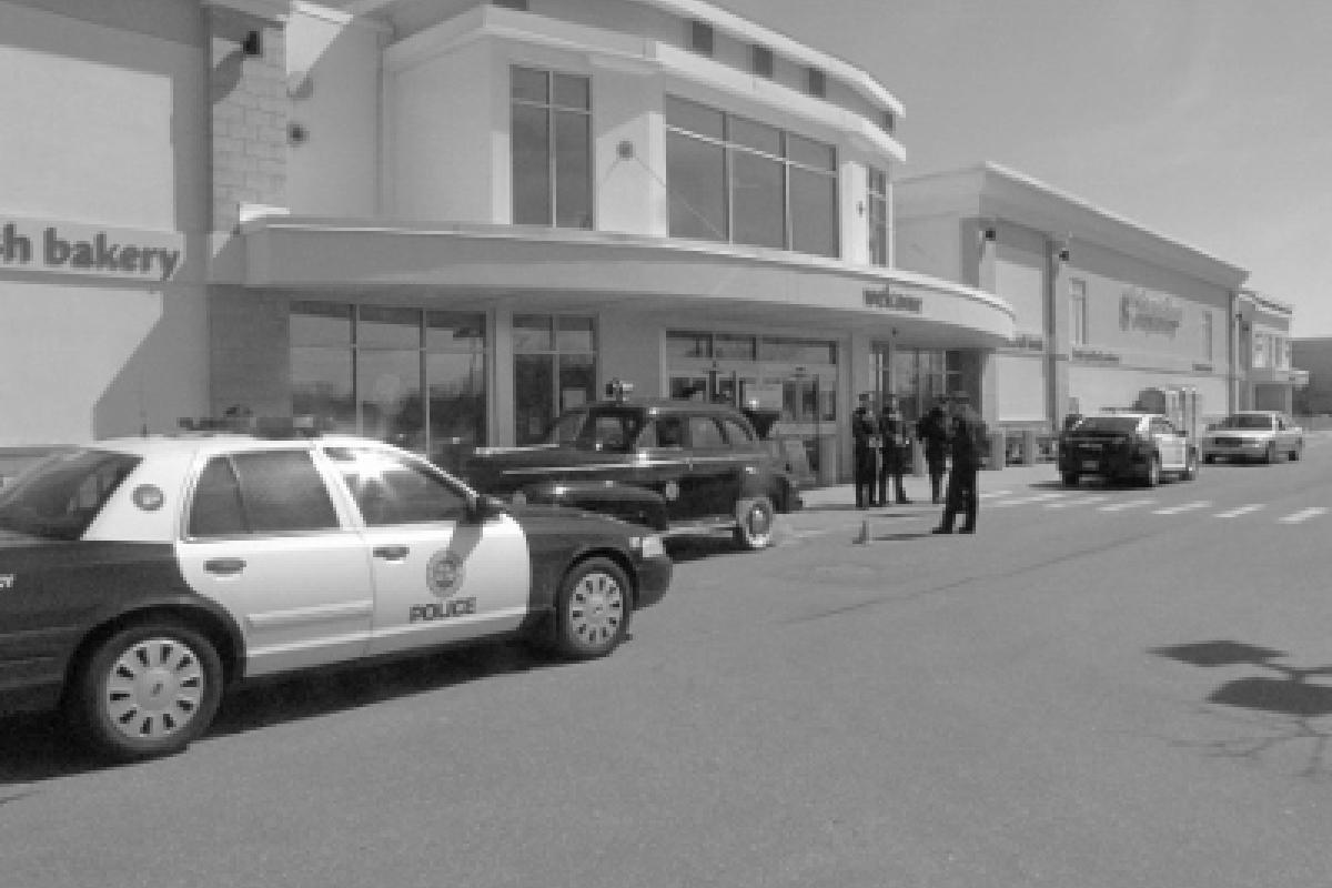 Police outside the store