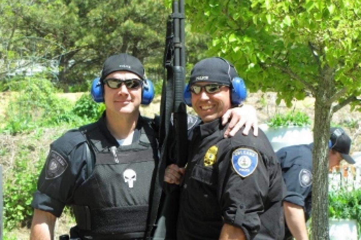Police officers at the range 5