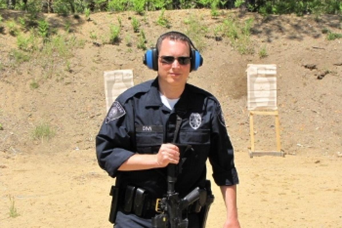 Police officers at the range 3