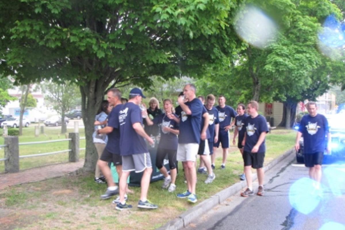 Taking a water break