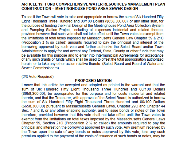 Article 19 Fund Comprehensive Water Resources Management Plan Construction