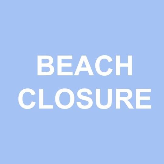 Beach closure